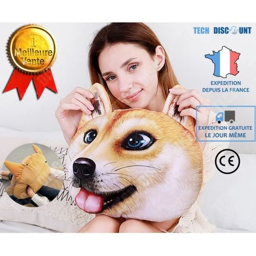 Td® Bouillotte Chauffe-Mains En Forme De Chien Micro-Onde Chauffage Peluche Bébé Enfant Chauffe-Pieds Modèle 3d Coussin Doudou Anima
