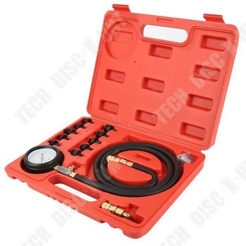 TD® Kit de testeur d'huile et de moteur diagnostic moteurs pompes d'huiles défectueuses kit de test portable Manomètre hydraulique