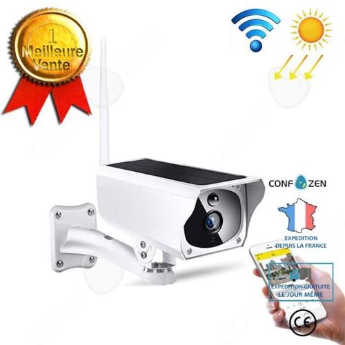 CONFO® Camera surveillance wifi extérieure sans fil distance solaire intérieur nocturne sécurité 1080p wifi intelligent détection mo