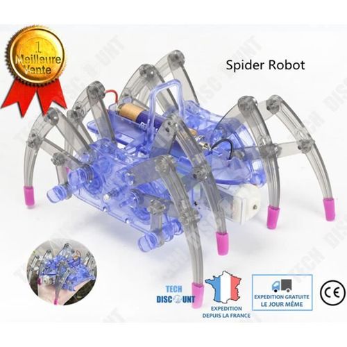 Td® Jouets Éducatifs Araignée Mécanique Robot Construction Enfants Animal Miniature Ludique Interactif Halloween Pattes Géantes Spid