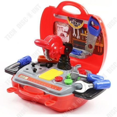 Td® Jeux Outill Bricolage Pour Enfant-Jeux De Role 2-6 Ans Pour Garçons, 19pcs Trousse D'outils Coloré Pour Jeux Bricolage