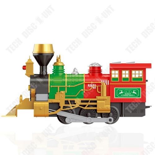 Td? Chemin?E De Train De No?L Fumer Des Jouets ?Lectriques Wagon ?Lectrique Bricolage Piste D'?Pissage Cadeaux De No?L Pour Enfants
