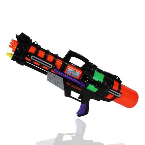 Td® - Jouet Pistolet À Eau Orange Et Noir 56 Cm Grand Réservoir 900 Ml Grande Portée 8m Plage Ou Piscine Enfant Adulte