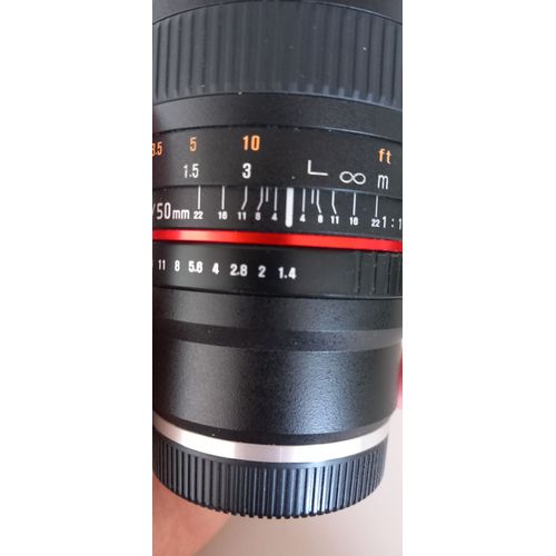 Objectif samyang 50mm f1.4 pour Sony E