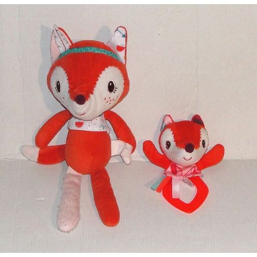 Doudou Renard Lilliputiens Lot 2 Peluches Juratoys