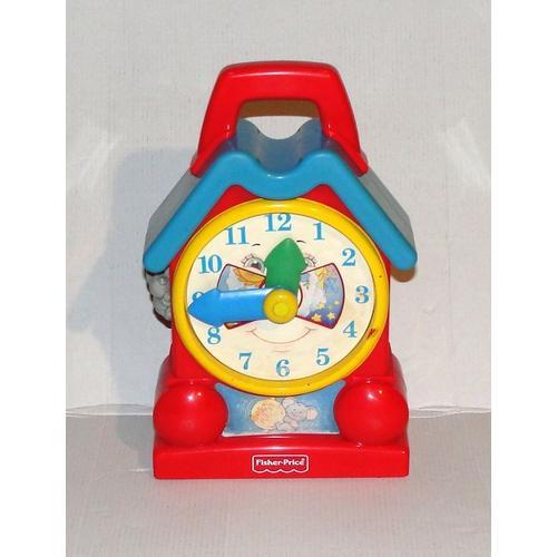 Pendule Fisher Price Jouet Vintage 94 Maison Boite A Musique Horloge