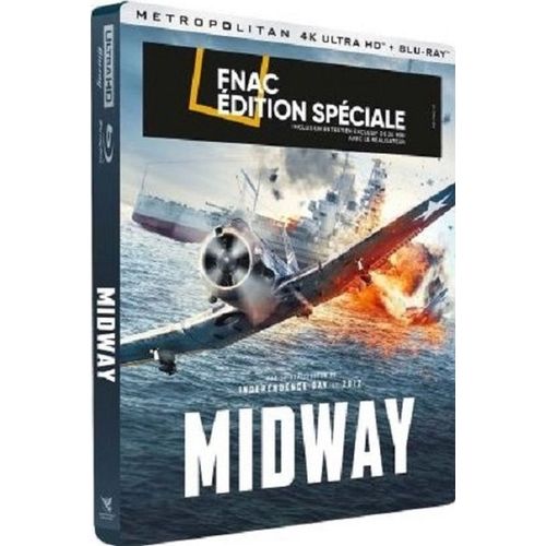 Midway - Édition Limitée Steelbook Avec Flyer "Spéciale Fnac" 4k Ultra Hd + Blu-Ray + Un Dvd Bonus Exclusif (24')