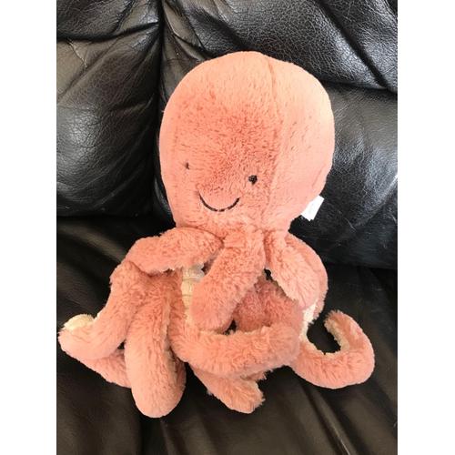 Odell Pieuvre Jellycat, Peluche Rose De 25 Cm