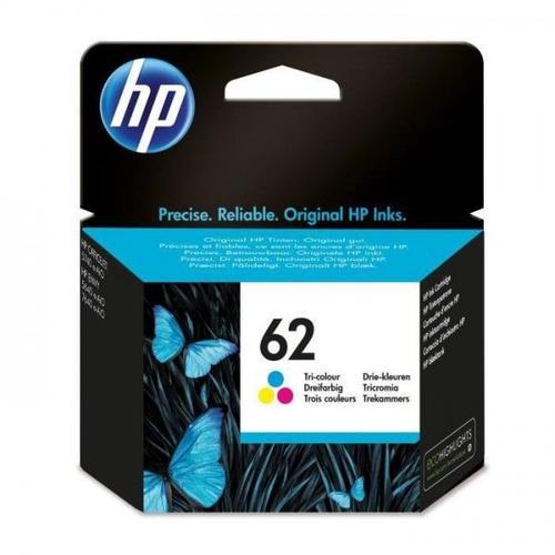Cartouche d'Encre - Imprimante HP 62 trois couleurs authentique (C2P06AE) pour Officejet Mobile 250, Envy 5540/5640/7640, Officejet 5740 e-Ai