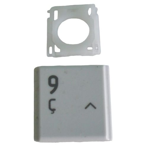 Touche Clavier Toshiba Français Original MP-09M86F065281 Blanc / Une Touche Clavier. ^9 -