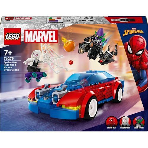 LEGO Marvel - La voiture de course de Spider-Man contre le Bouffon Vert venomisé - 76279