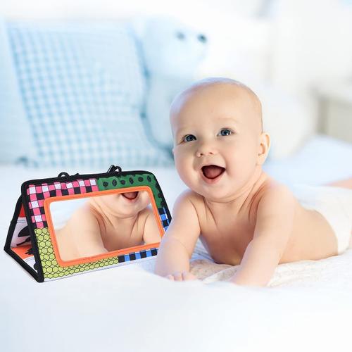 Miroir Bebe Eveil, Jouet Bebe 0-18 Mois Miroir Montessori Jouet Enfant 1 2  Ans Cadeau Bebe Naissance Jeux Bebe 1 Ans Jouets d'éveil(A)