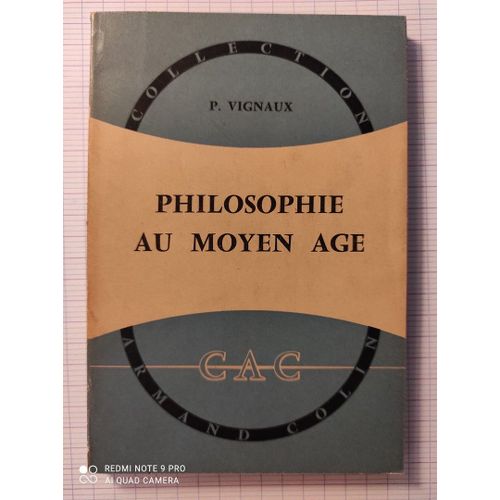 Philosophie Au Moyen Age-P.Vignaux-A.Colin 1958