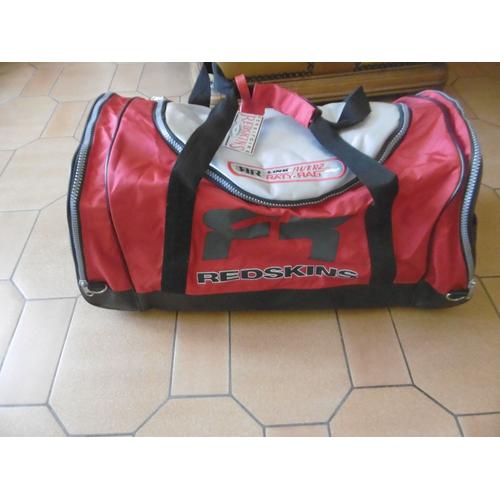 SAC DE SPORT ROUGE ET GRIS " REDSKINS " ref; 55179