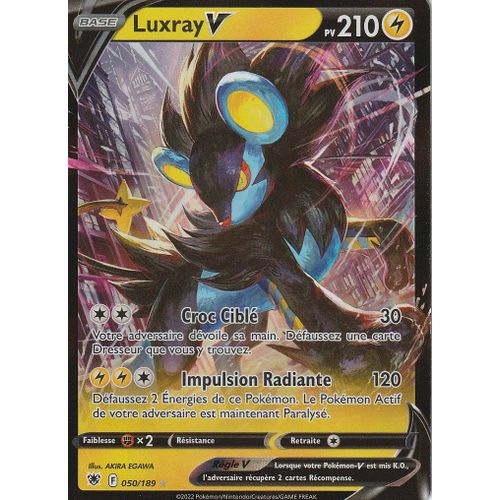 Carte Pokemon - Luxray V - 050/189 - Ultra-Rare - Eb10 - Astres Radieux -