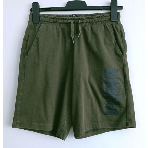 Short Vert Kaki. Puma. Coton. Elasthanne. Taille 14 Ans