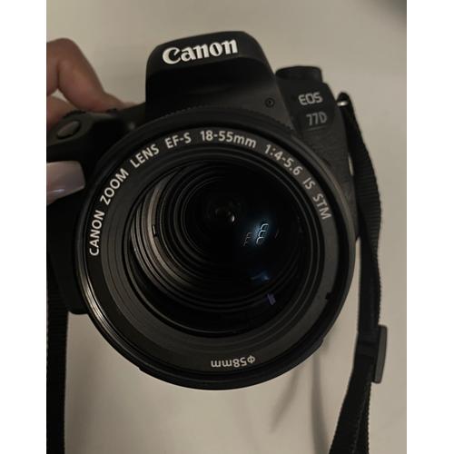 Canon EOS 77D reflex 24.2 mpix + Objectif EF-S 18-55 mm IS STM