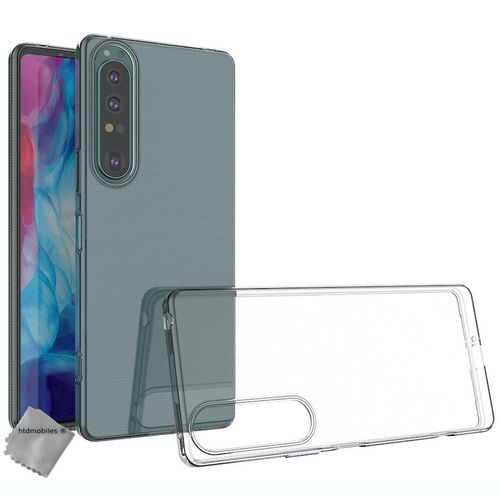 Housse Etui Coque Silicone Gel Fine Pour Sony Xperia 1 Iv + Film Ecran - Transparent Tpu
