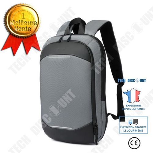 TD® Sac à dos d'ordinateur mince de 15,6 pouces pour homme sac à dos léger
