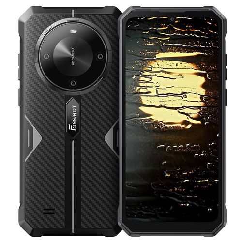 Fossibot F105 Smartphone robuste 12 Go de RAM + 64 Go de ROM Double SIM 4G - Noir
