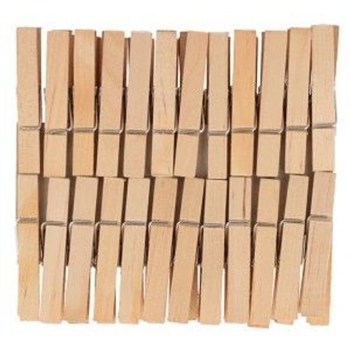 48 PINCES À LINGE BOIS - 48X7 MM