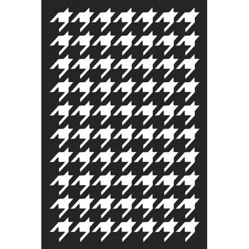Pochoir Pied De Poule 10x15 Cm