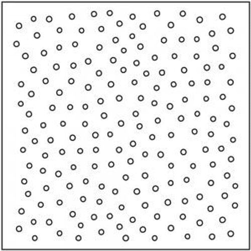 Pochoir Blanc Pois - 15x15 Cm