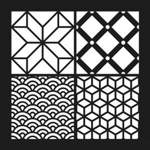 Pochoir Carreaux - 30x30x0.2 Cm
