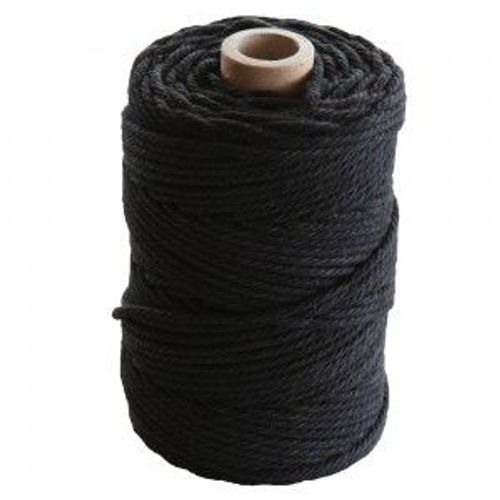 Corde Coton Noir - 70 M X 2,2 Mm