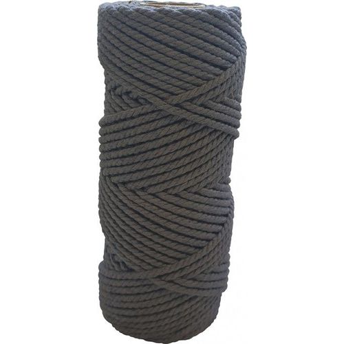 Corde Coton Anthracite - 60 M X 3 Mm
