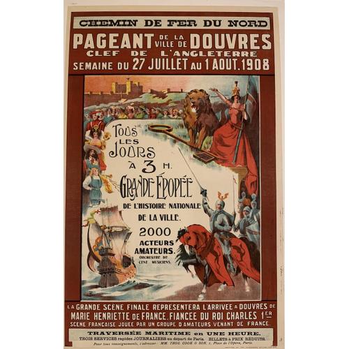 Affiche Douvres 1908