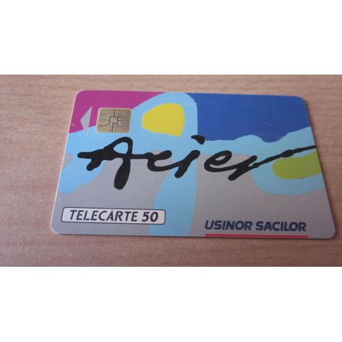 Telecarte De Collection Tres Rare. Acier Usinor. 50 Unites.