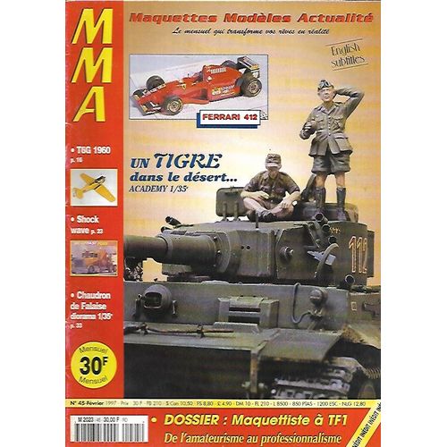 Mma - Magazine Maquette Modèle Réduit Activité N° 45 - Ferrari 412 - Un Tigre Dans Le Désert