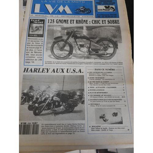La Vie De La Moto 91/04 125 Gnome Et Rhone