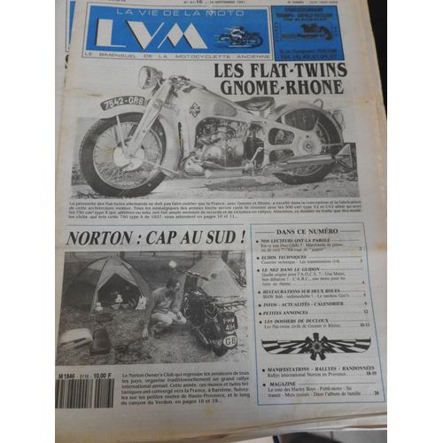 La Vie De La Moto 91/16 Flat Twins Gnome Rhone