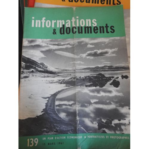 Informations &documents 139 / Plan D Action Economique / Portraitistes Et Photographes