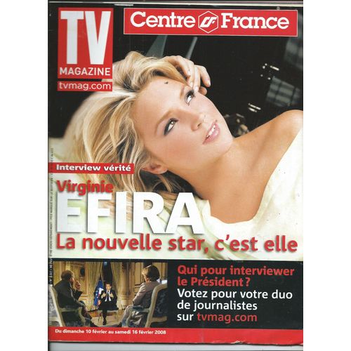 Tv Magazine Centre France 10/02/2008 - Virginie Efira - Laurent Delahousse, Lio, André Manoukian, Sinclair, Philippe Manoeuvre, Benzema, Britney Spears