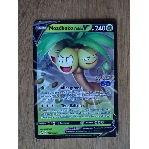 Carte Pokemon Noadkoko D'alola V Brillante 240 Pv Pokémon Go