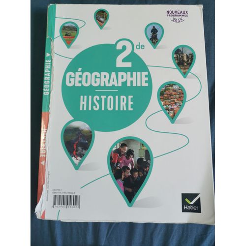 Manuel Scolaire De Seconde Général Histoire Géographie (Nouveau Programme)