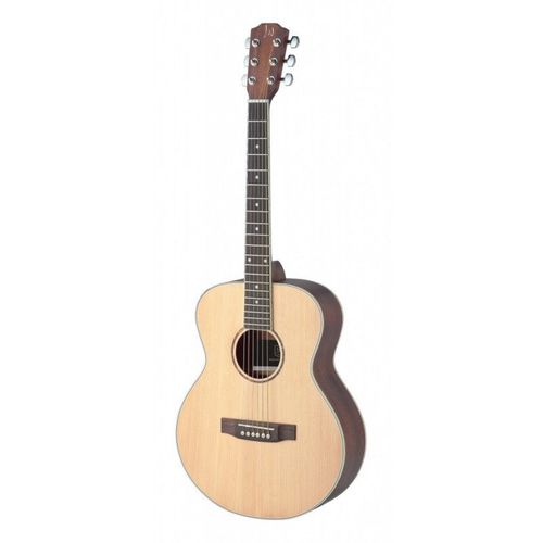 J. Neligan Asy-A Mini Lh - Guitare Acoustique Mini Auditorium De Voyage - Table En Épicéa Massif, Modèle Gaucher