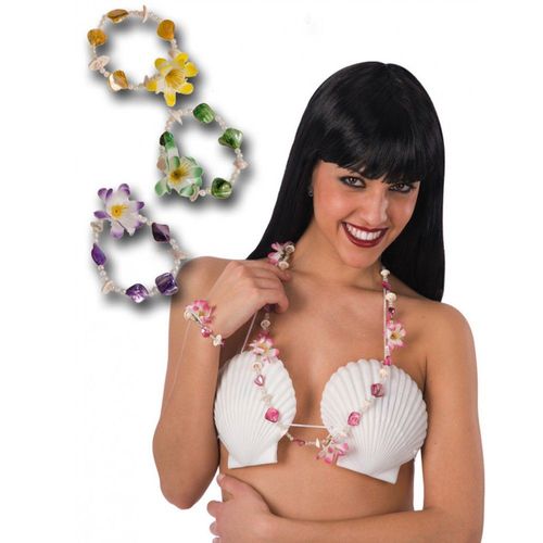 Bracelet De Perles Fleurs Coquillages Adulte
