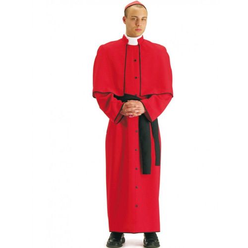 Déguisement Cardinal Soutane Rouge Homme