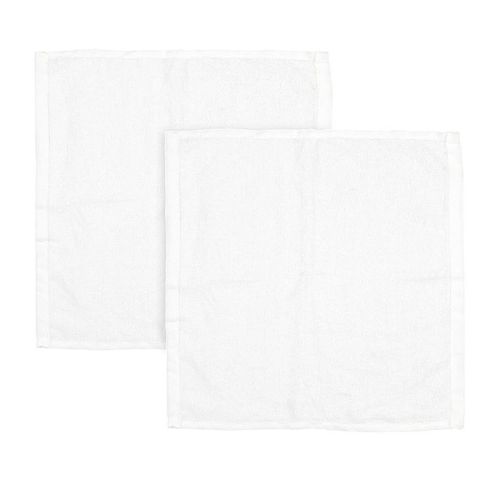 Paris Prix - Lot De 2 Torchons "Microfibre" 30cm Blanc