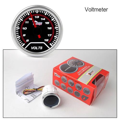 Voltmeter Jauge Boost De Voiture 2 "52mm, Bar Psi Pour Gaz D'échappement, Température De L'eau, Huile, Pression, Air, Carburant, Voltmètre, Tachymètre "Nipseyteko"