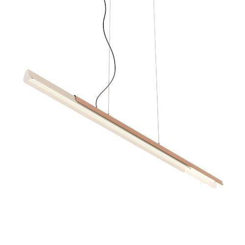 Kundalini Lampe À Suspension Dala Linear (Sable Et Cuivre - Polyéthylène Et Aluminium)