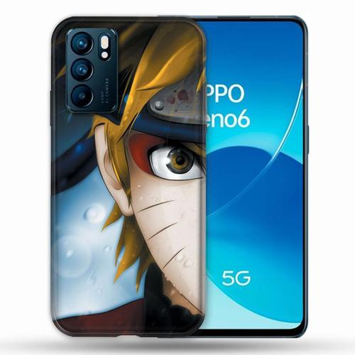 Coque Pour Oppo Reno 6 Manga Naruto Blanc