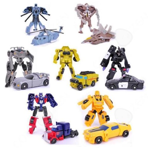 Confo? Jouets Pour Enfant Lot De 7 Robots Voitures Figurines Cr?atifs Intelligents Multi Couleur Cadeau No?l Jeu De Course