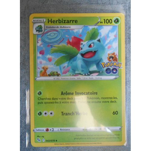 Carte Pokemon Herbizarre 002/078 - Eb10.5 - Pokemon Go - Vf