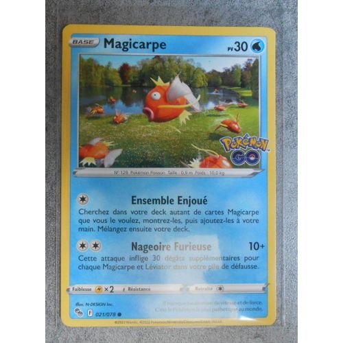 Carte Pokemon Magicarpe 021/078 - Eb10.5 - Pokemon Go - Vf