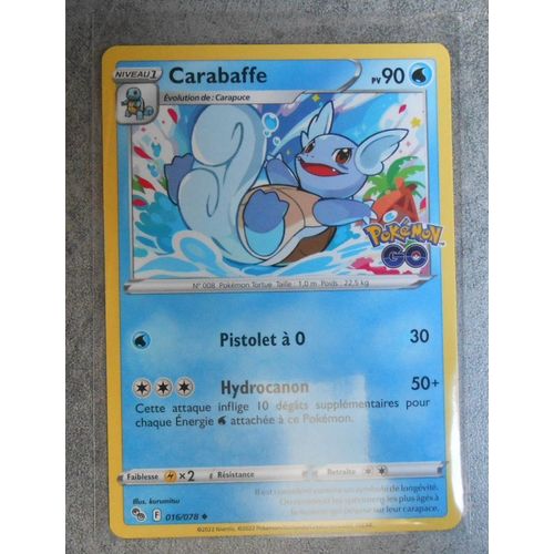Carte Pokemon Carabaffe 016/078 - Eb10.5 - Pokemon Go - Vf